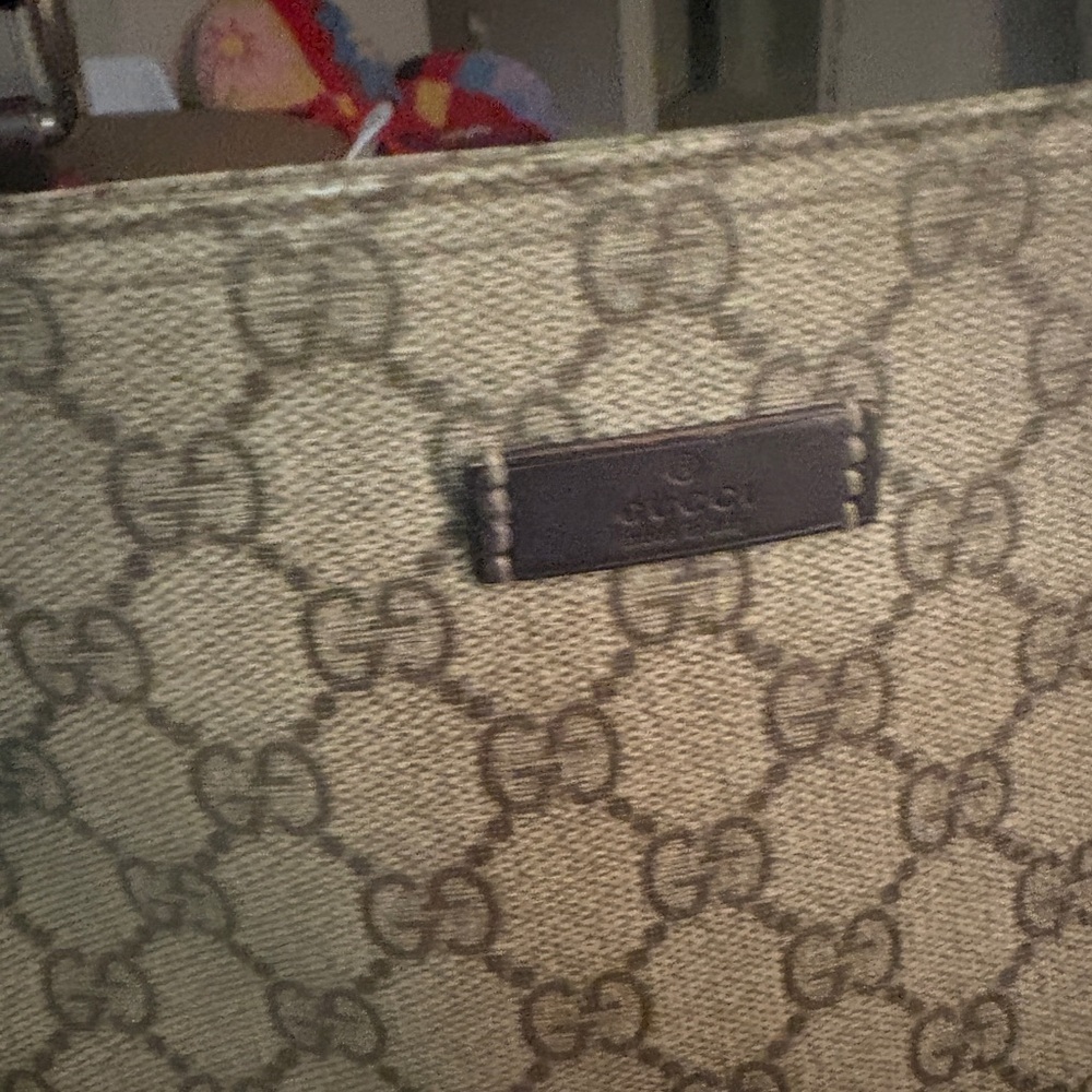 Gucci Beige Monogram Crossbody Bag